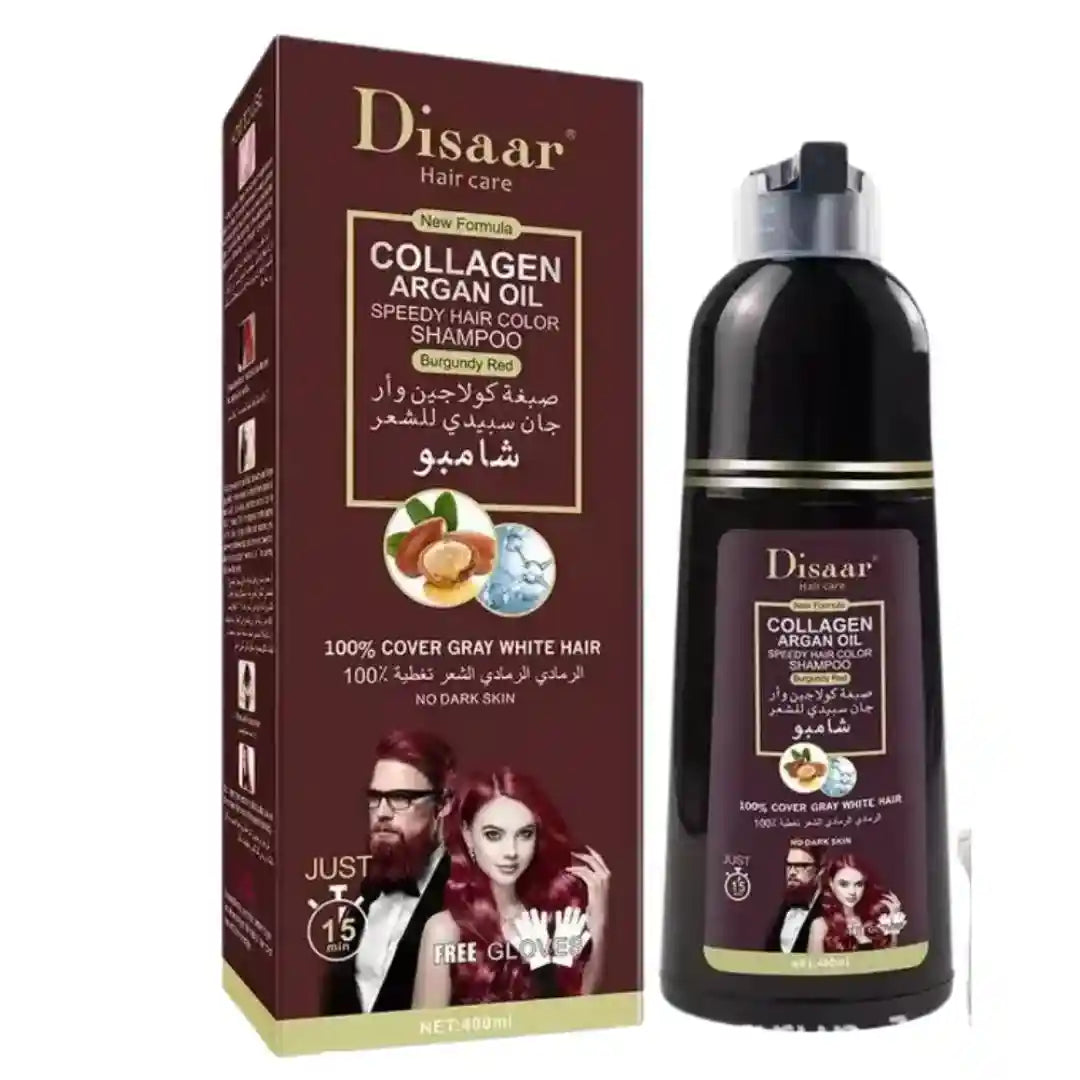 Shampoo Disaar - Fórmula 100% Natural que cubre las canas al instante