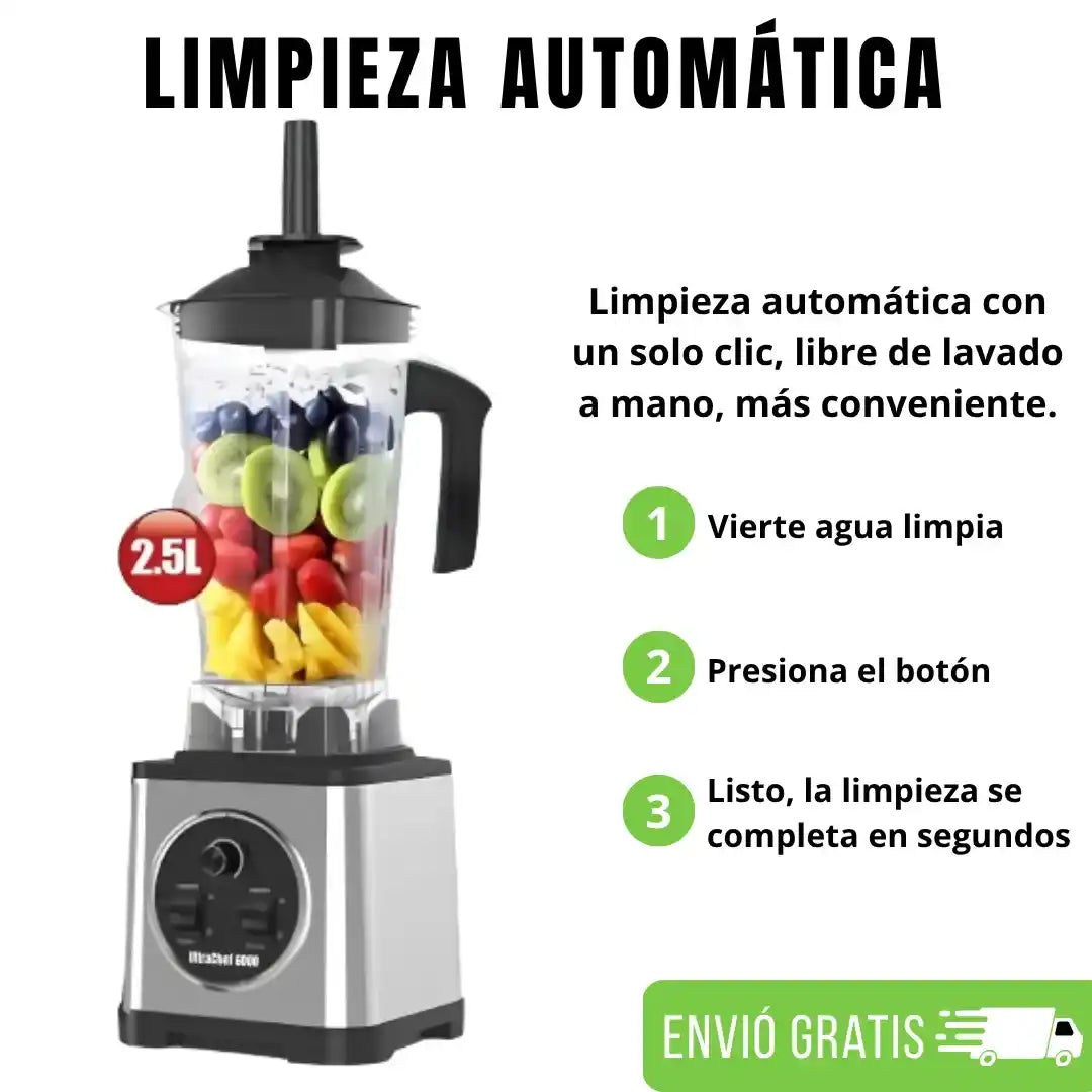Licuadora Sokany UltraChef 6000™ Profesional + 2 Regalos