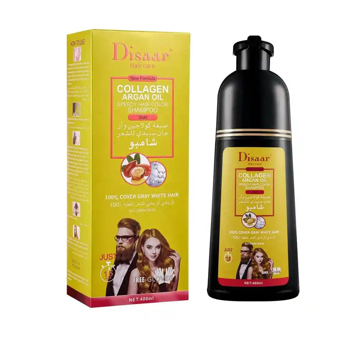 Shampoo Disaar - Fórmula 100% Natural que cubre las canas al instante